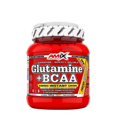 Amix Glutamine + BCAA powder (530 g, Piña)