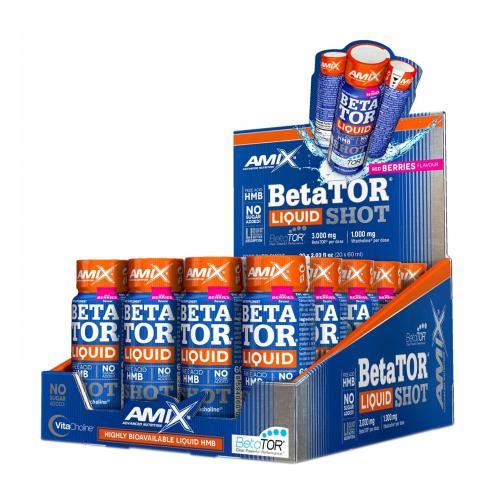 Amix BetaTOR Liquid Shot (20 x 60 ml, Frutas Rojas)