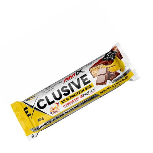 Amix Exclusive Protein Bar (85 g, Plátano con Chocolate)