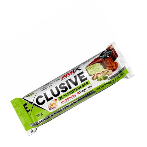 Amix Exclusive Protein Bar (85 g, Pistacho y Caramelo)