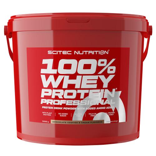 Scitec Nutrition 100% Whey Protein Professional (5000 g, Galleta de Chocolate)