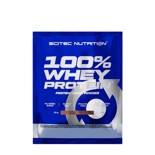 Scitec Nutrition 100% Whey Protein (30 g, Mantequilla de Maní)