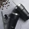 SmartShake Bohtal Double Insulated Travel Mug With Straw (600 ml, Negro)