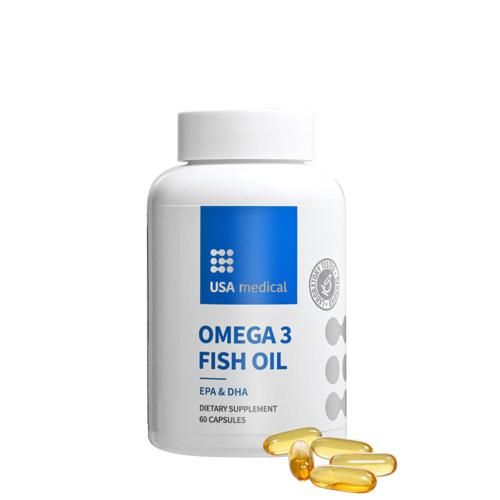 USA medical Omega 3 Fish Oil (60 Cápsula blanda)