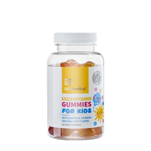 USA medical Multivitamin Gummies For kids (60 Gomitas, Sabor a Fruta Natural)