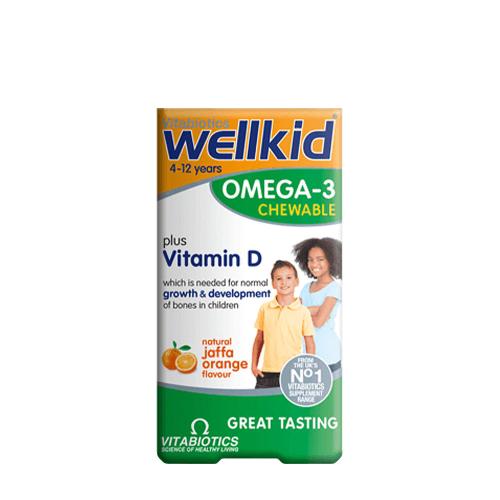 Vitabiotics Wellkid Omega-3 Chewable  (60 Cápsula, Naranja)