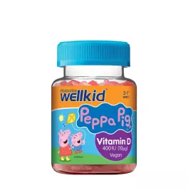   Vitabiotics Wellkid Peppa Pig Vitamin D 400 IU  (30 Gomitas, Fresa)