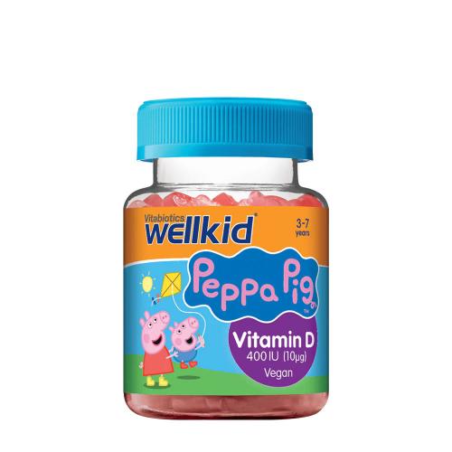 Vitabiotics Wellkid Peppa Pig Vitamin D 400 IU  (30 Gomitas, Fresa)