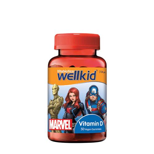 Vitabiotics Wellkid Marvel Vitamin D Gummies (50 Gomitas, Fresa)