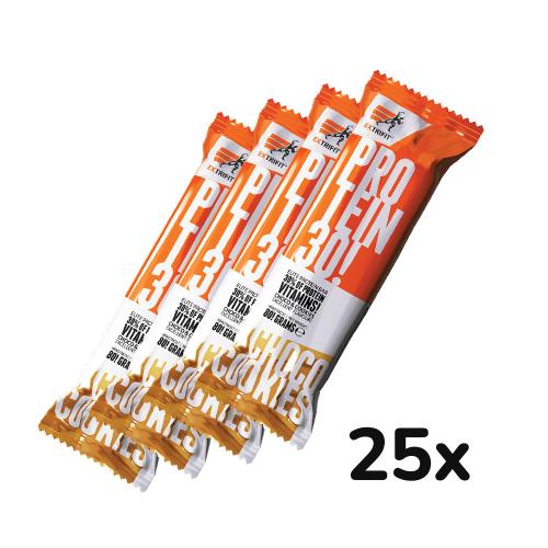 Extrifit Protein Bar 30% (25 x 80 g, Galleta de Chocolate)