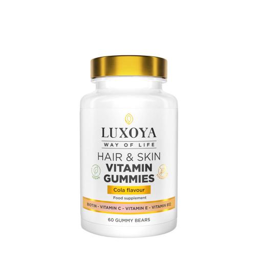 Luxoya Hair And Skin Vitamin Gummies (60 Gummies, Cola)