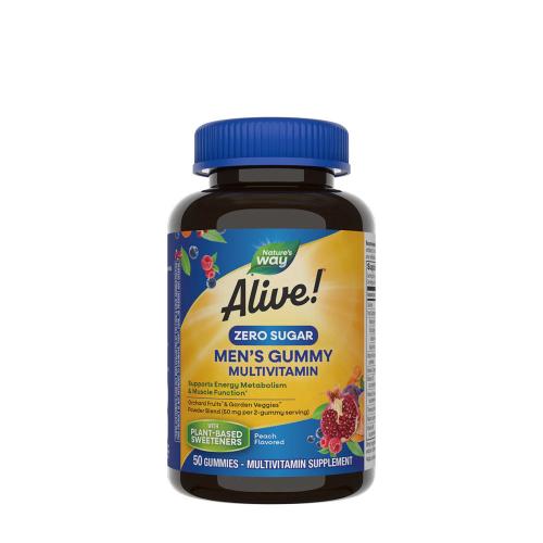 Nature's Way Alive!® Zero Sugar Men's Gummy Multivitamin (50 Gomitas)