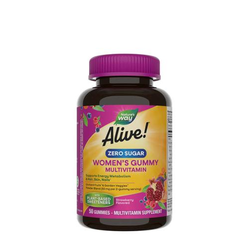 Nature's Way Alive!® Zero Sugar Women's Gummy Multivitamin (50 Gomitas)