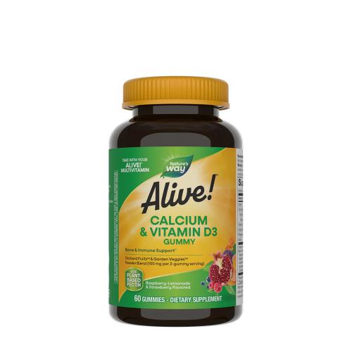 Nature's Way Alive!® Calcium + D3 Gummies (60 Gomitas)