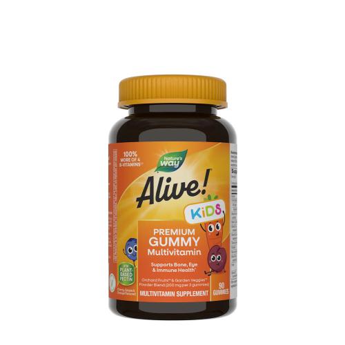 Nature's Way Alive!® Premium Kids Multivitamin Gummy (90 Gomitas, Cereza, naranja y uva)