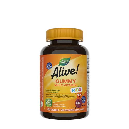 Nature's Way Alive!® Kids Multivitamin Gummy (60 Gomitas, Cereza, naranja y uva)