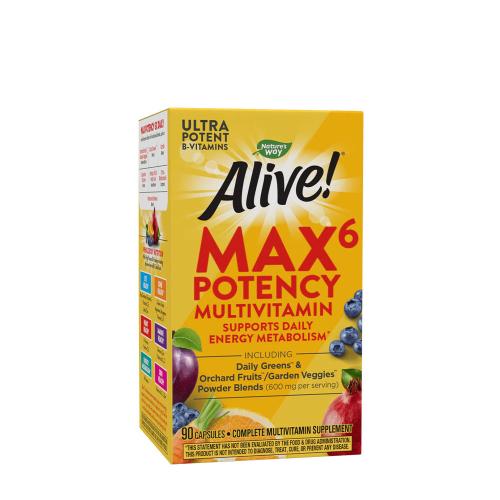 Nature's Way Alive!® Max6 Max Potency Daily Multivitamin (90 Cápsula)