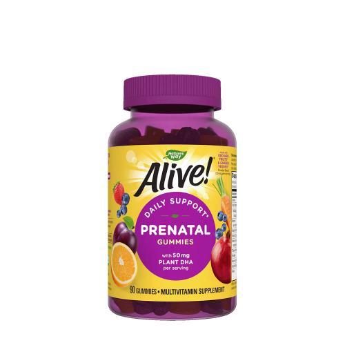 Nature's Way Alive!® Daily Support Prenatal Gummy Multivitamin (90 Gomitas, Limonada de naranja y frambuesa)