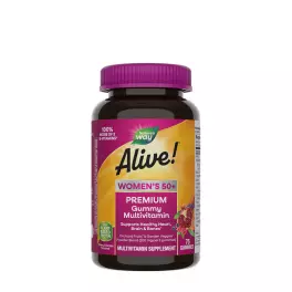   Nature's Way Alive!® Premium Women’s 50+ Gummy Multivitamin (75 Gomitas, Cereza y uva)