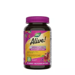   Nature's Way Alive!® Women's 50+ Gummy Multivitamin (60 Gomitas, Mezcla de Frutas del Bosque)