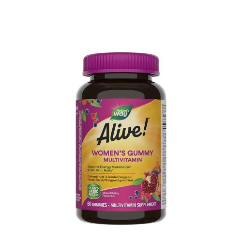 Nature's Way Alive!® Women’s Gummy Multivitamin (60 Gomitas, Mezcla de Frutas del Bosque)