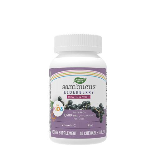 Nature's Way Sambucus Kids Immune Chewable (40 Tableta masticable)