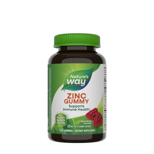 Nature's Way Zinc Gummies (120 Gomitas, Mezcla de Frutas del Bosque)