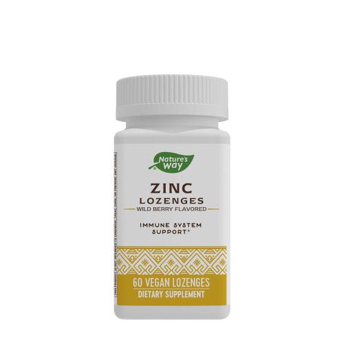 Nature's Way Zinc Lozenges  (60 Tableta para chupar, Frutas del Bosque)