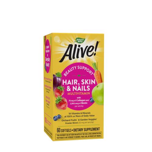 Nature's Way Hair Skin & Nail Gummy (60 Cápsula blanda)