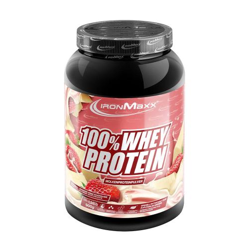 Ironmaxx 100% Whey Protein (900 g, Fresa con Chocolate Blanco)