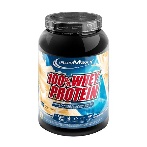 Ironmaxx 100% Whey Protein (900 g, Vainilla Francesa)