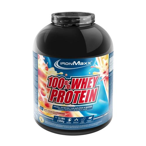 Ironmaxx 100% Whey Protein (2350 g, Fresa con Chocolate Blanco)