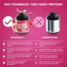 Ironmaxx 100% Whey Protein (2350 g, Frambuesa)