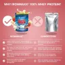 Ironmaxx 100% Whey Protein (500 g, Fresa con Chocolate Blanco)