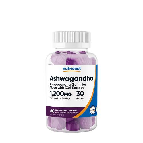 Nutricost Ashwagandha Gummies 1200 mg (60 Gomitas, Mezcla de Frutas del Bosque)