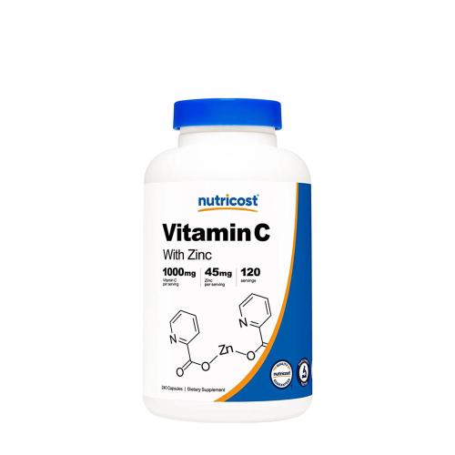 Nutricost Vitamin C (with Zinc) 1,000 mg (240 Cápsula)