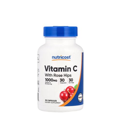 Nutricost Vitamin C with Rose Hips Capsules (30 Cápsula)