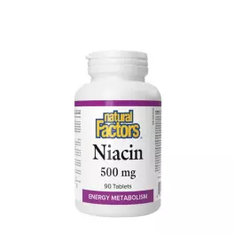 Natural Factors Niacin 500 mg  (90 Tableta)