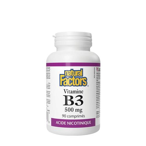 Natural Factors Niacin 500 mg  (90 Cápsula)