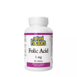 Natural Factors Folic Acid 1 mg (90 Tableta)