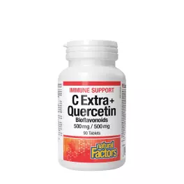   Natural Factors C Extra + Quercetin Bioflavonoids 500 mg / 500 mg (90 Tableta)