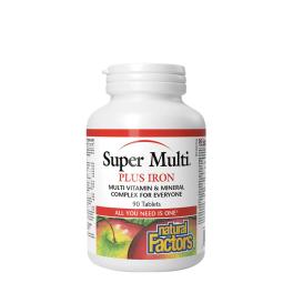 Natural Factors Super Multi Plus Iron (90 Tableta)