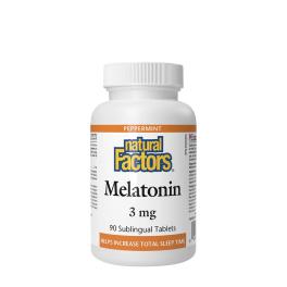 Natural Factors Melatonin 3 mg (90 Tableta, Menta)