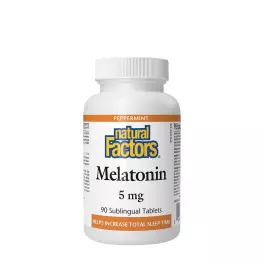 Natural Factors Melatonin 5 mg (90 Tableta, Menta)