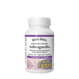   Natural Factors Ashwagandha 600 mg, Stress-Relax (60 Cápsula)