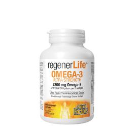   Natural Factors RegenerLife Omega-3 Ultra Strength 2200 mg  (90 Cápsula blanda)