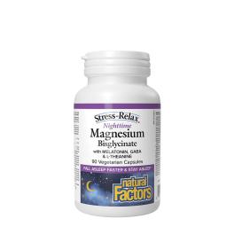   Natural Factors Stress-Relax Nighttime Magnesium Bisglycinate (90 Cápsula)