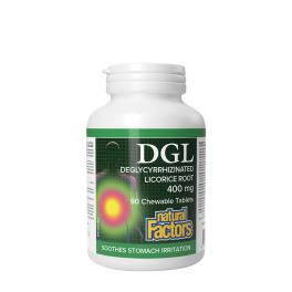   Natural Factors DGL Deglycyrrhizinated Licorice Root 400 mg (90 Tableta masticable)