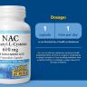Natural Factors N-Acetyl-L-Cysteine Amino Acid (NAC) 600 mg (60 Veg Cápsula)