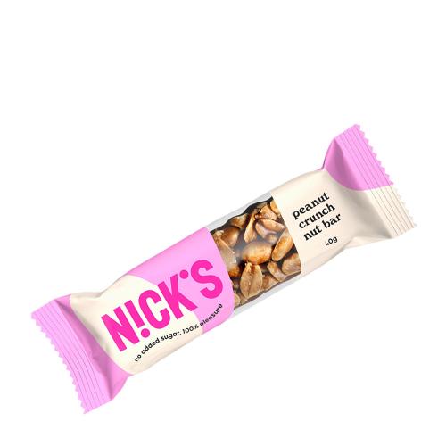 Nick's Barra de frutos secos crujiente con cacahuetes (40 g)